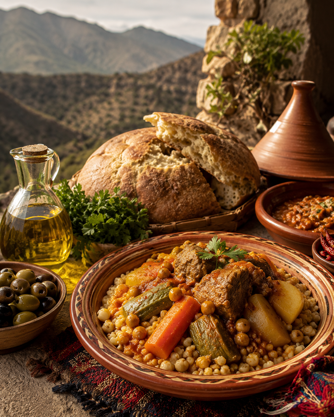 Kabyle cuisine table