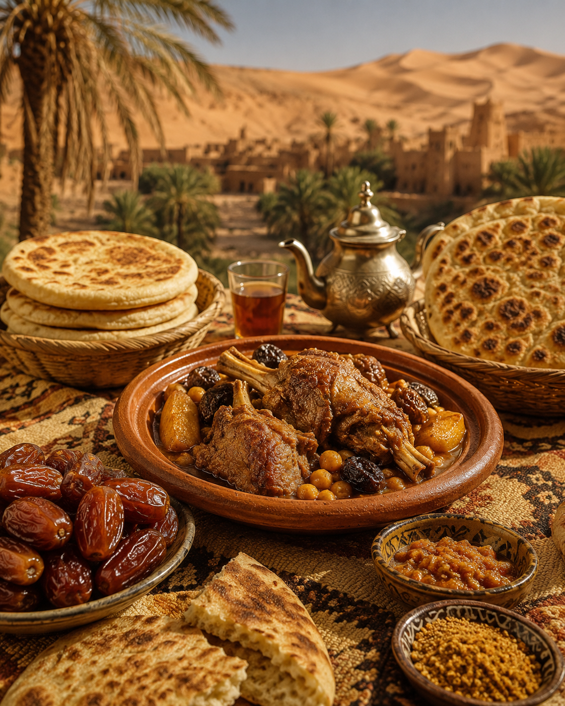 Saharan cuisine in southern Algeria